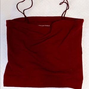 American Eagle Burgundy Tank